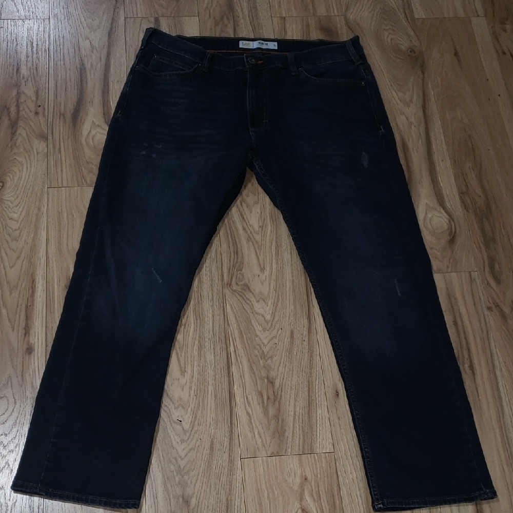 Lee Men's Dark Blue Straight Jeans